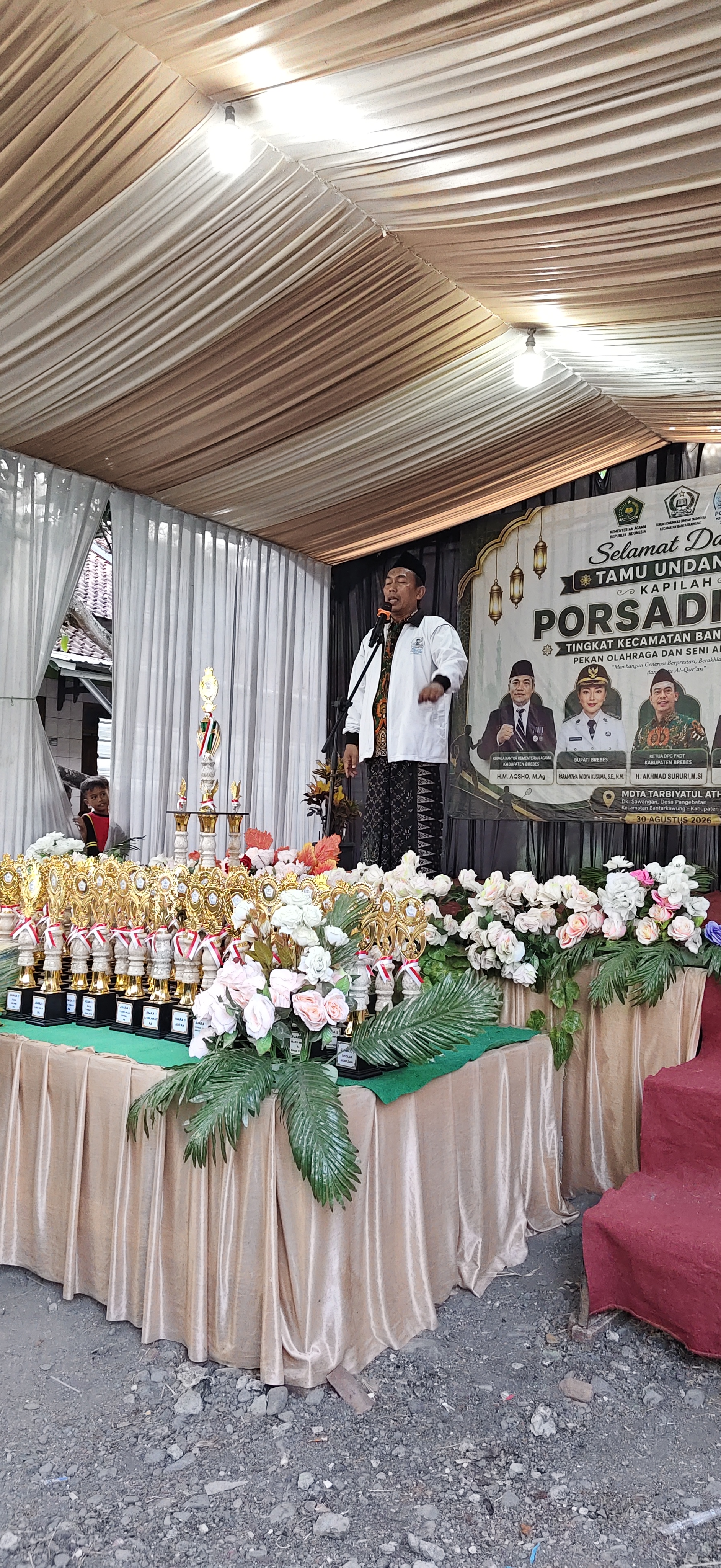 Ketua DPC FKDT Kab Brebes Hadiri Penutupan PORSADIN Kec Bantarkawung